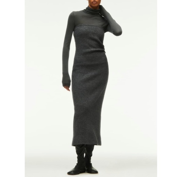 New Zara | Wool Grey Limited Addition Dress - Picture 1 of 10